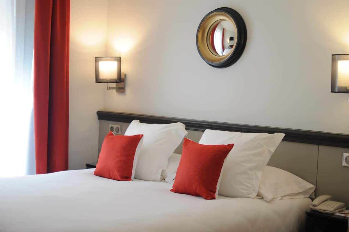 comfort double room | in-room safe, desk, blackout curtains, soundproofing