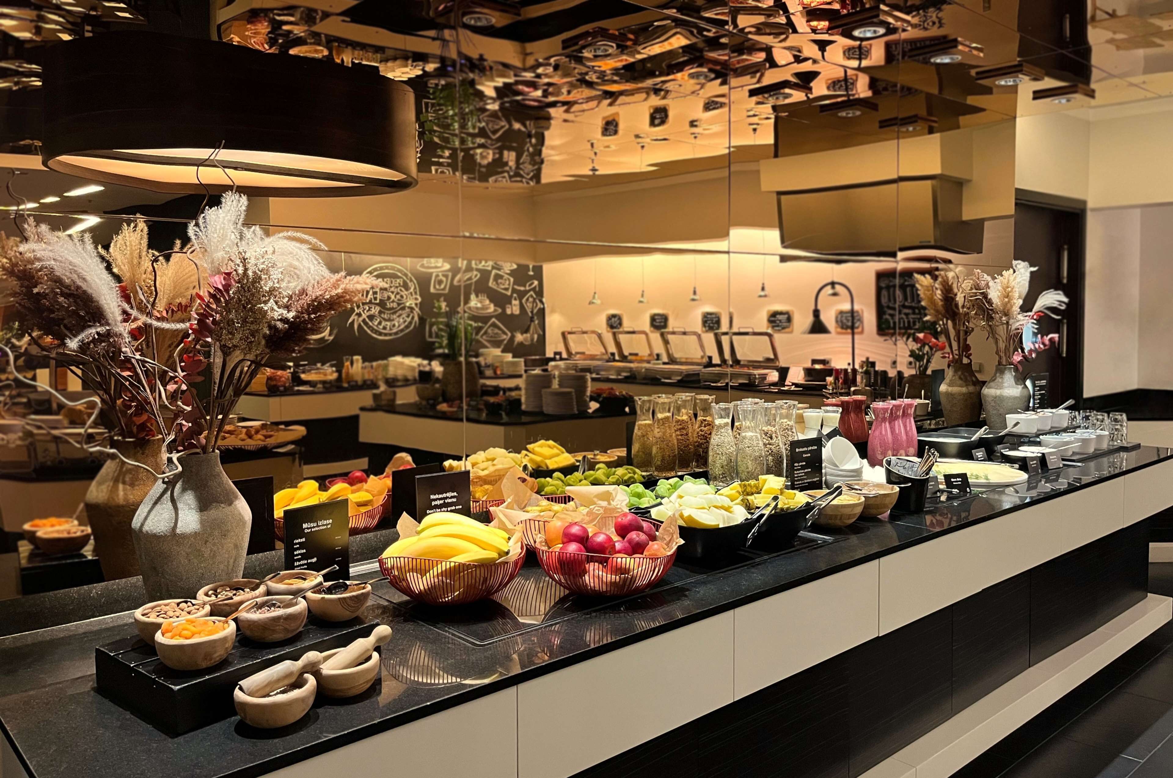 daily buffet breakfast (eur 22 per person)