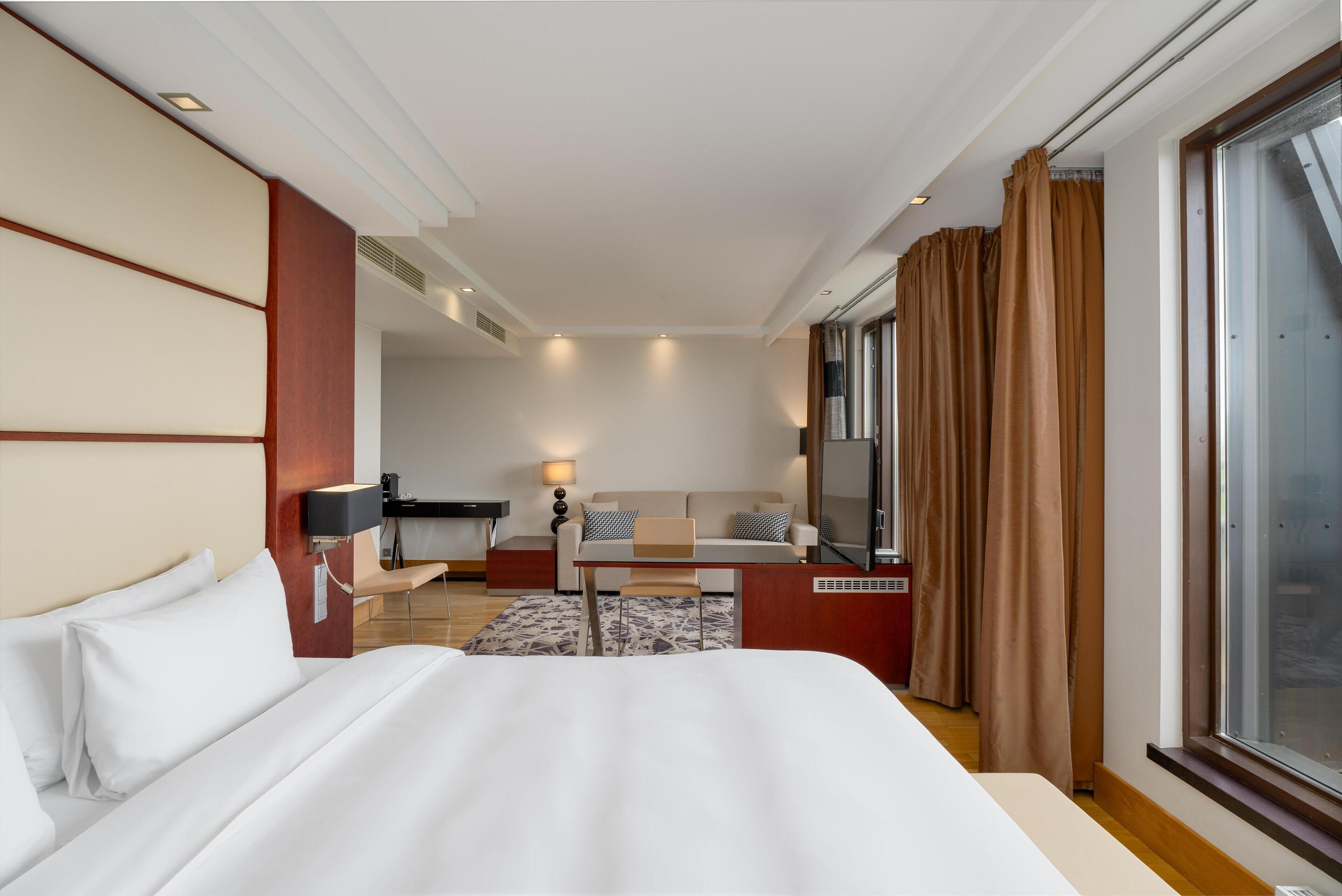 junior suite | hypo-allergenic bedding, in-room safe, desk, blackout curtains