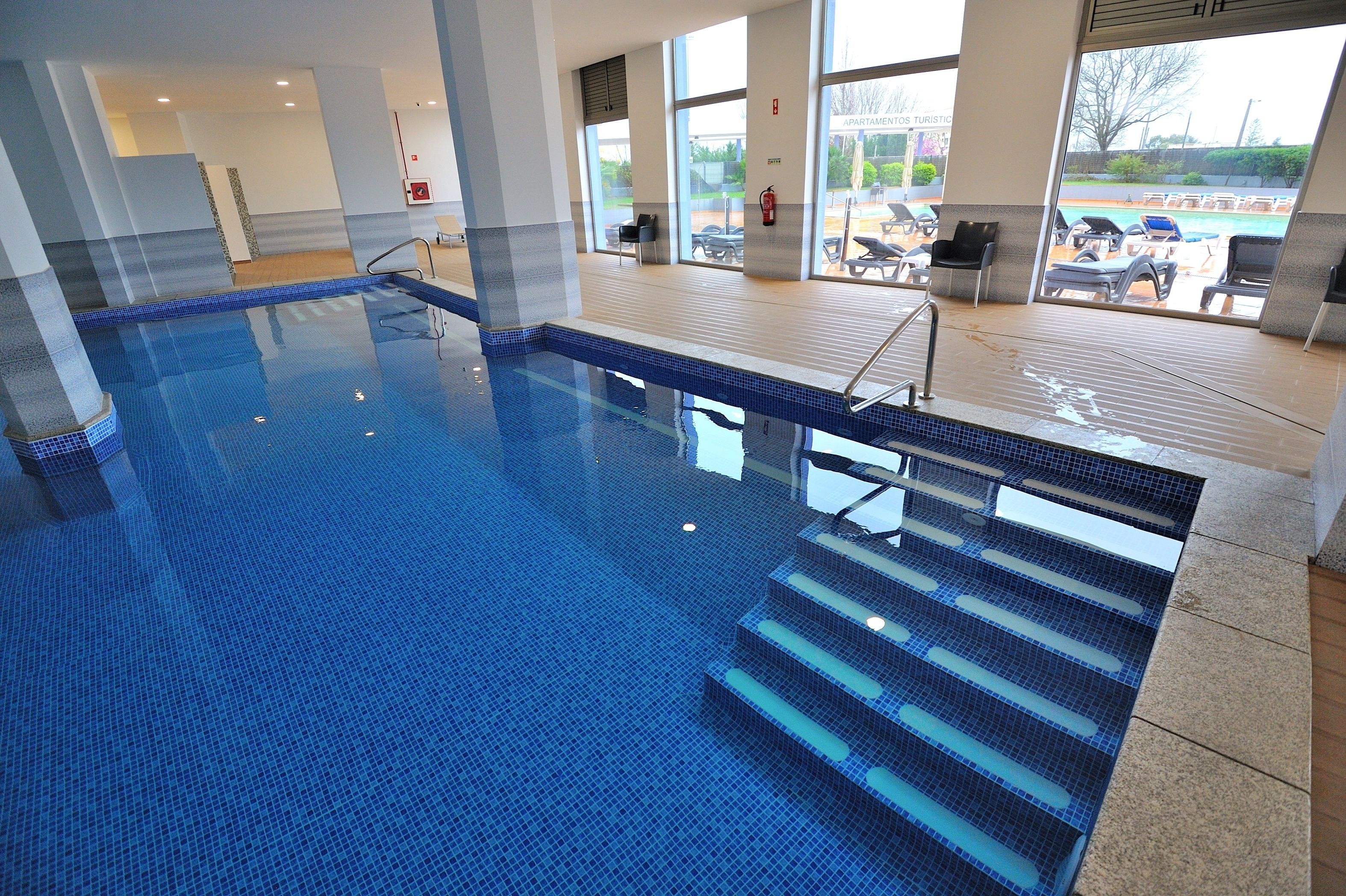 Indoor pool, outdoor pool