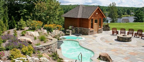 Indoor pool, seasonal outdoor pool, pool umbrellas, sun loungers