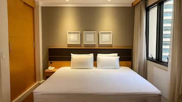 Minibar, in-room safe, desk, blackout curtains