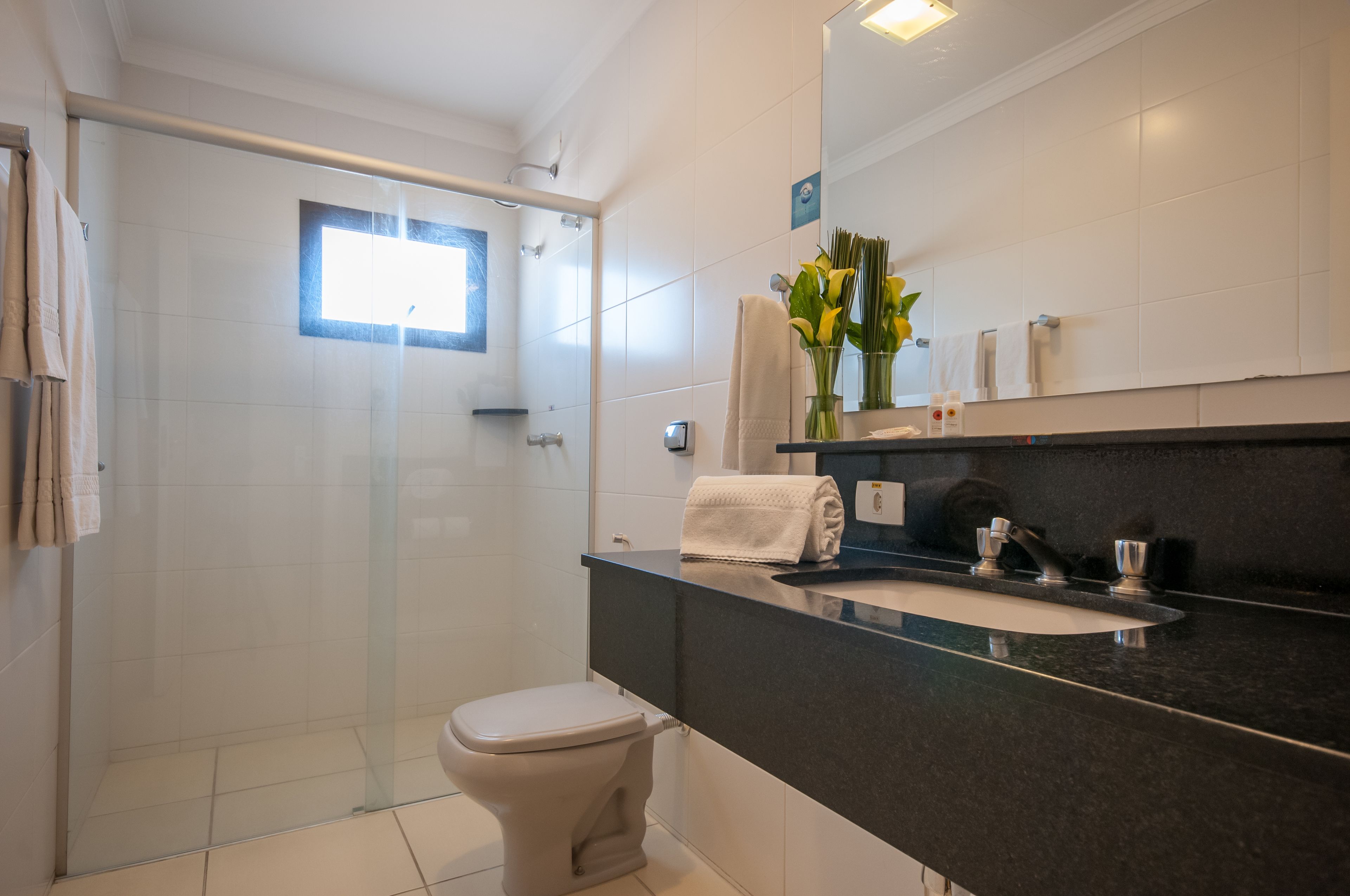 luxury room, 1 king bed | bathroom | shower, rainfall showerhead, towels, soap