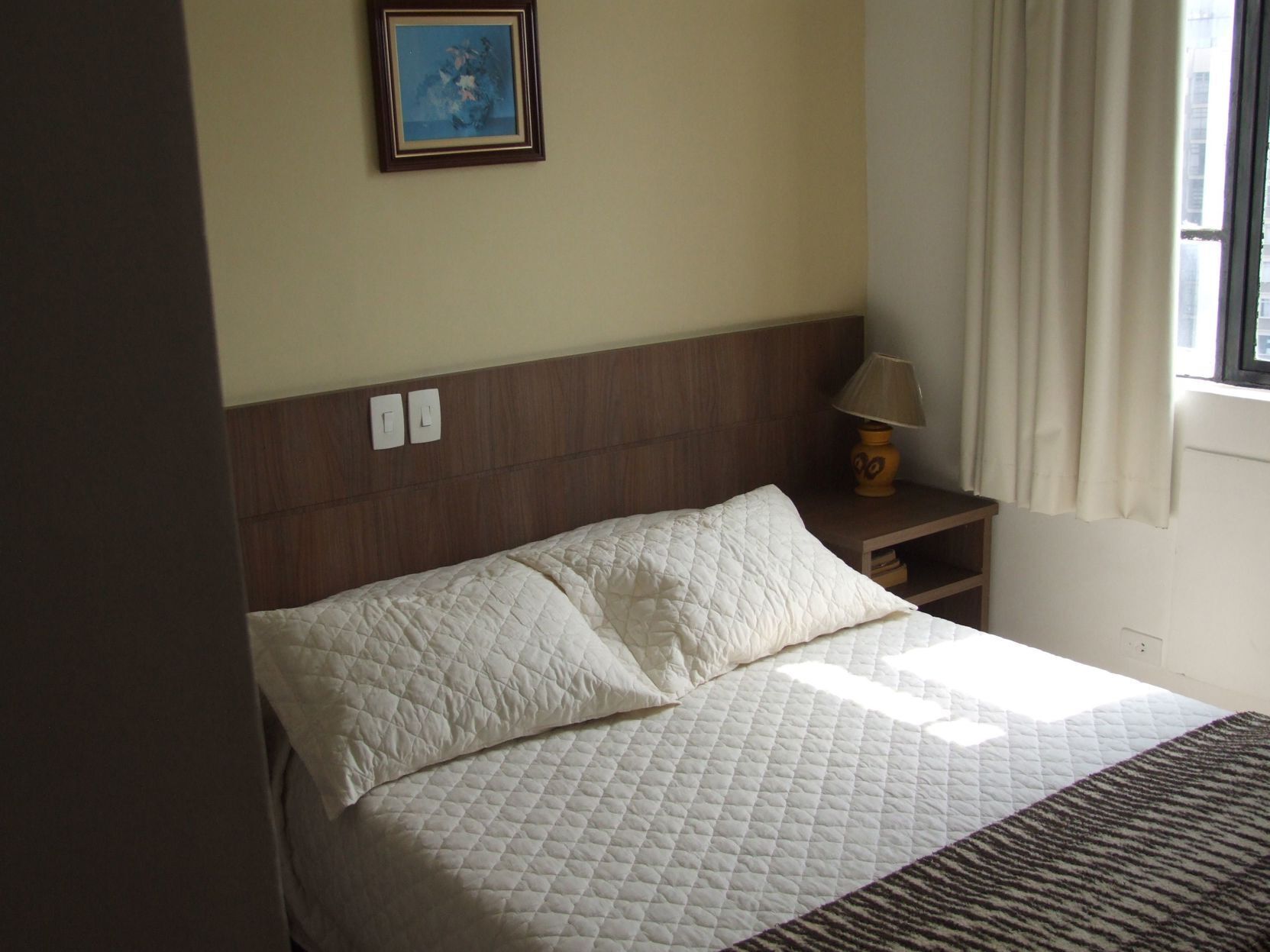 Minibar, desk, laptop workspace, iron/ironing board