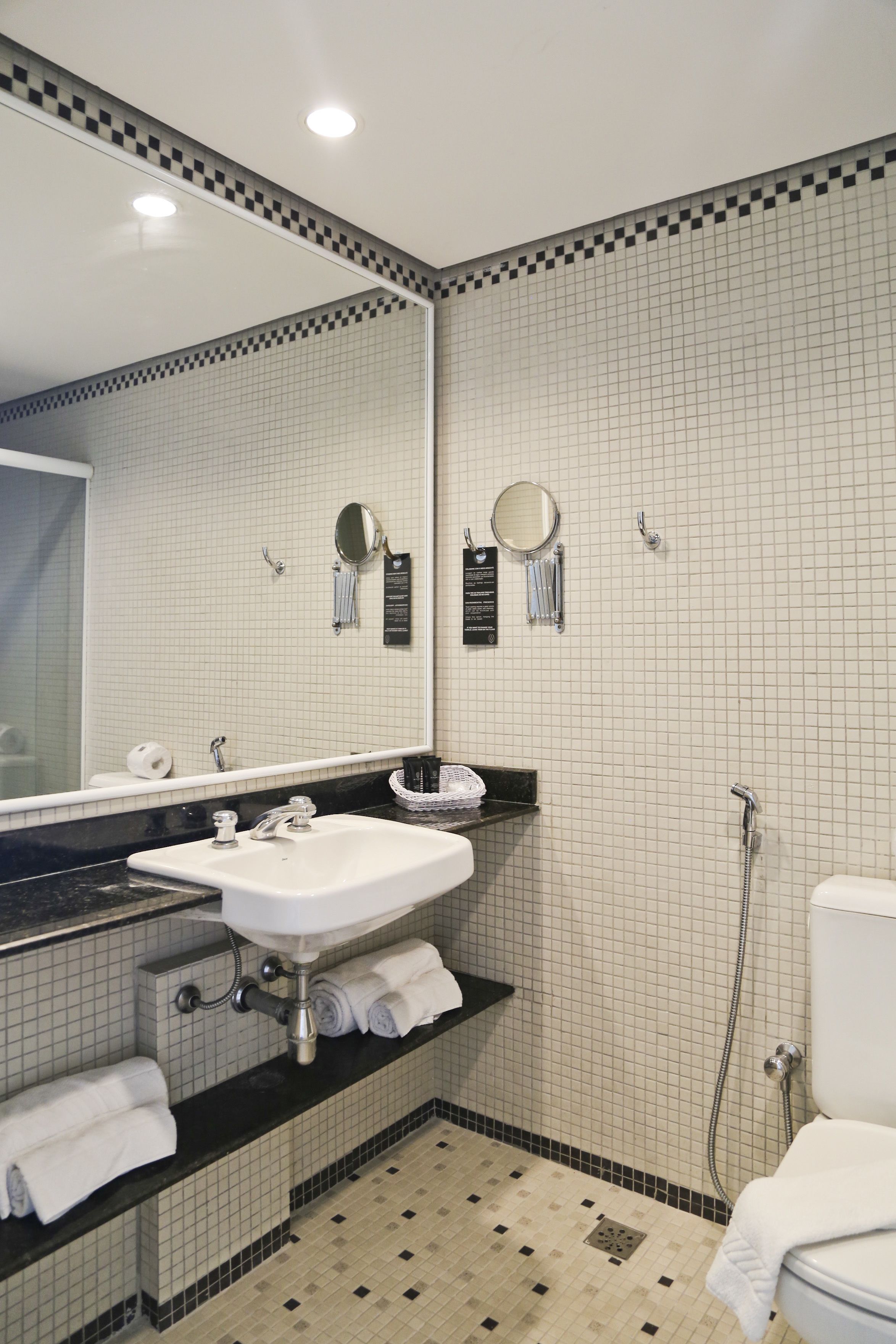 free toiletries, hair dryer, towels, soap