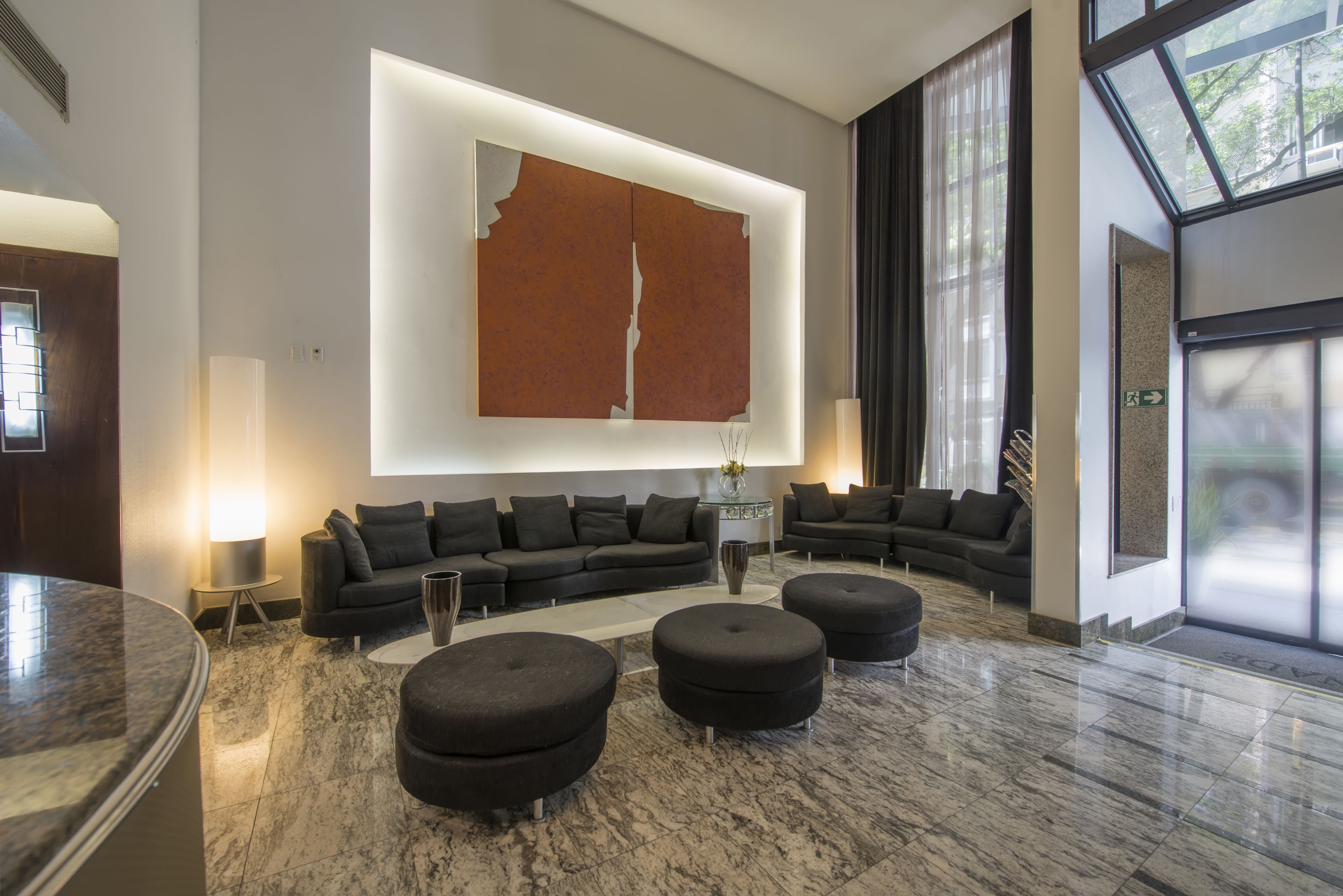 Sala de estar en el lobby