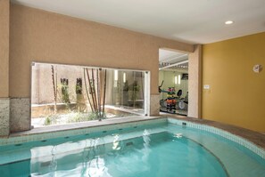 Indoor pool, outdoor pool