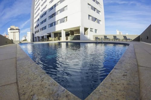 Outdoor pool, open 6:00 AM to 10:00 PM, sun loungers