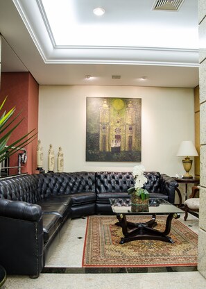 Sitteområde i lobbyen