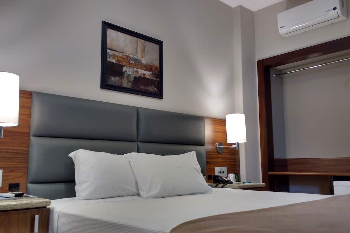 superior double room | 1 bedroom, free minibar items, desk, laptop workspace