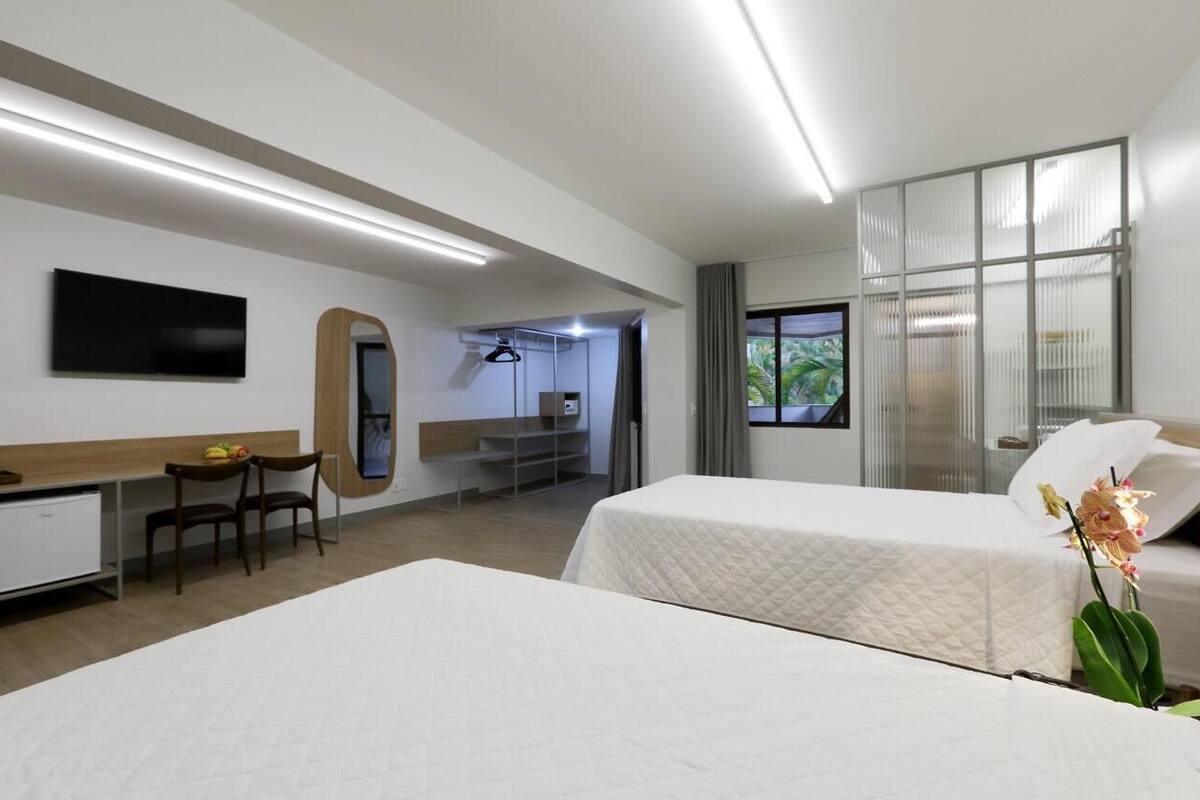 1 slaapkamer, een minibar, een kluis op de kamer