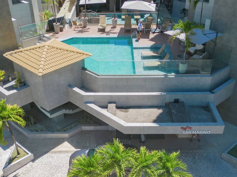 2 outdoor pools, open 9:00 AM to 8:00 PM, pool loungers