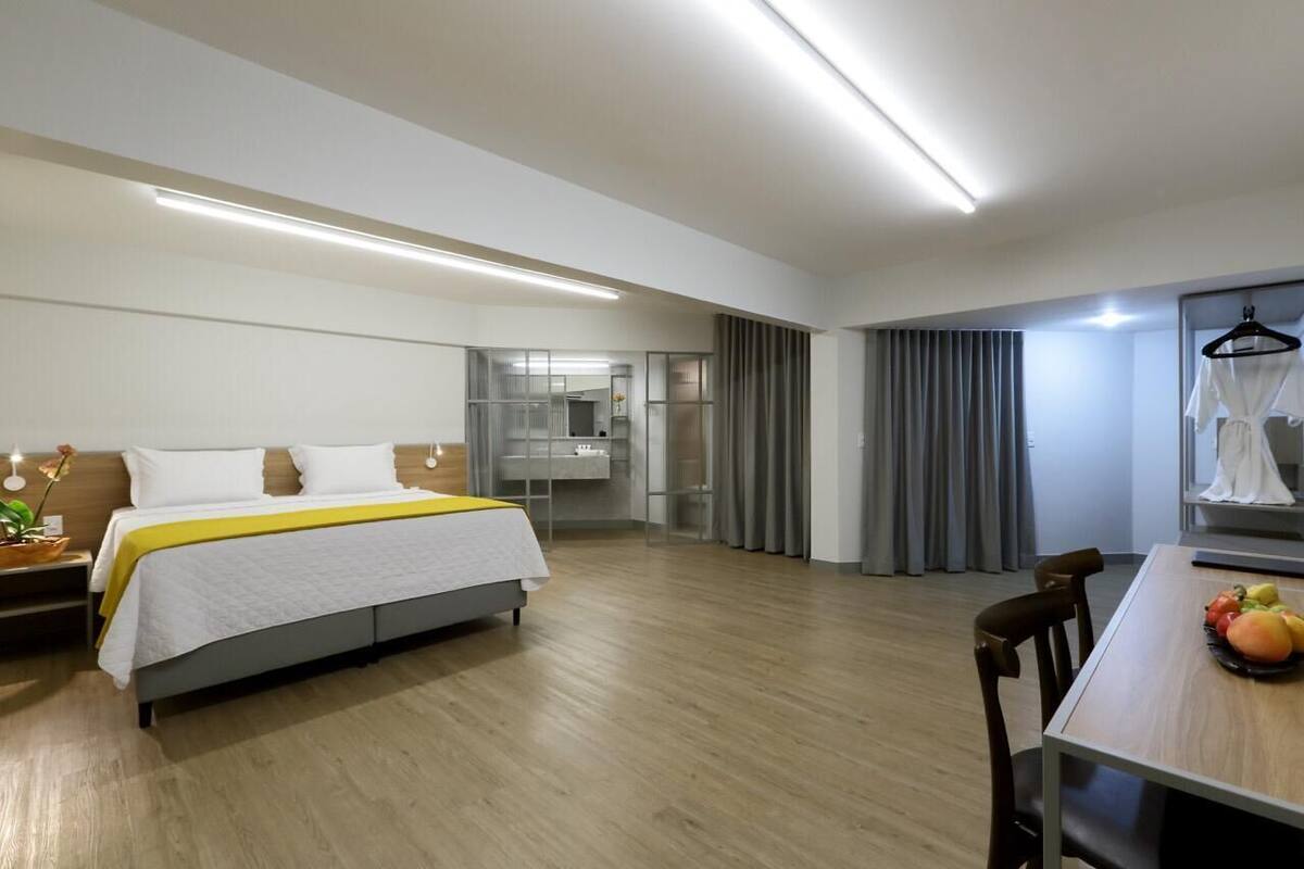 1 slaapkamer, een minibar, een kluis op de kamer