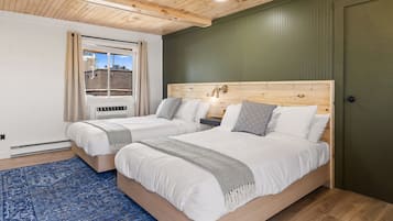 Individually decorated, individually furnished, desk, laptop workspace