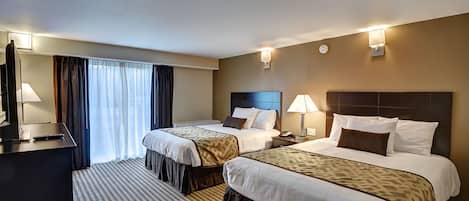 Standard Room, 2 Queen Beds, Refrigerator & Microwave | Desk, iron/ironing board, rollaway beds, free WiFi