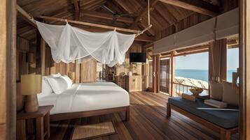 Premium bedding, free minibar items, in-room safe, desk