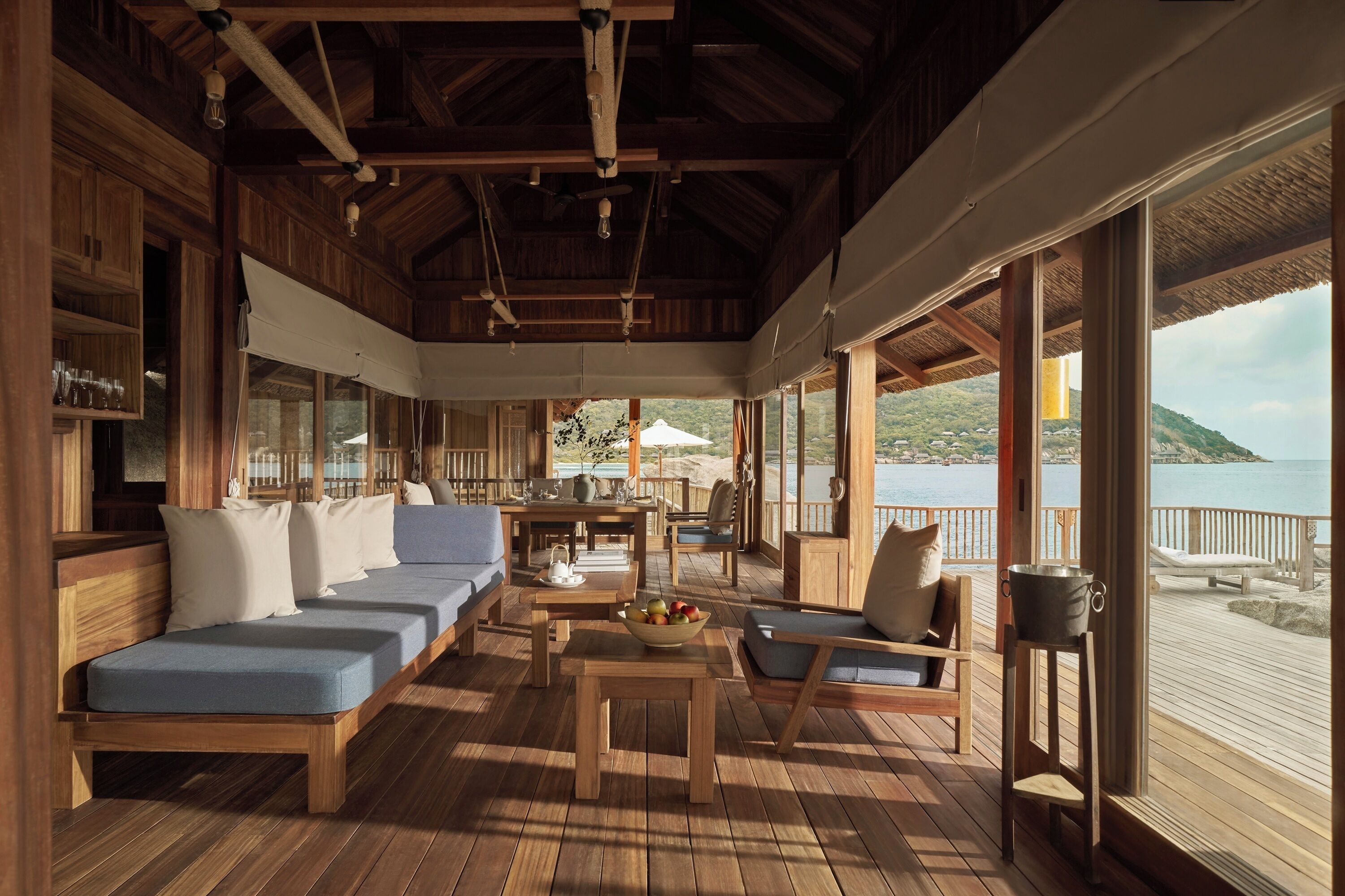 the rock retreat | living area | 56-inch flat-screen tv with satellite channels, tv, dvd player