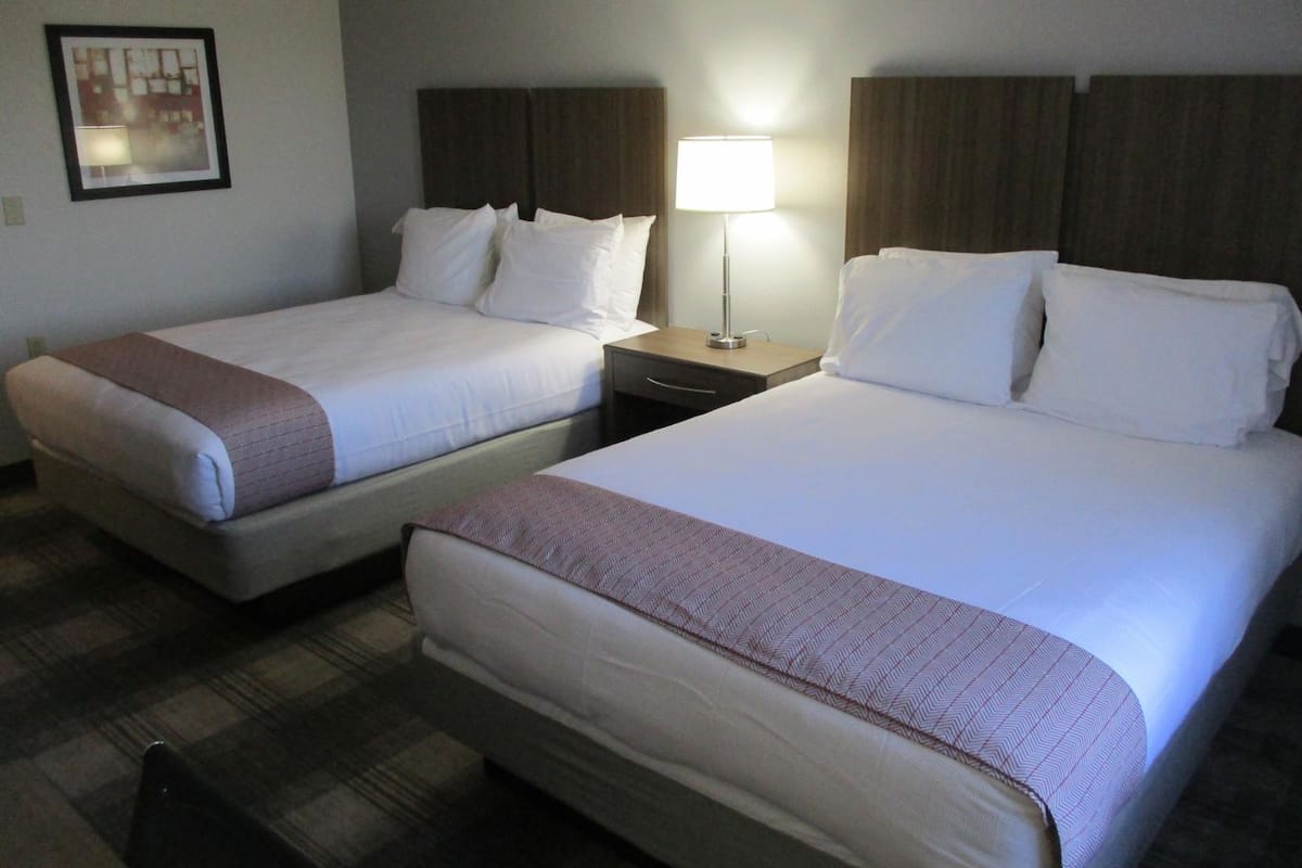 In-room safe, desk, iron/ironing board, free cribs/infant beds