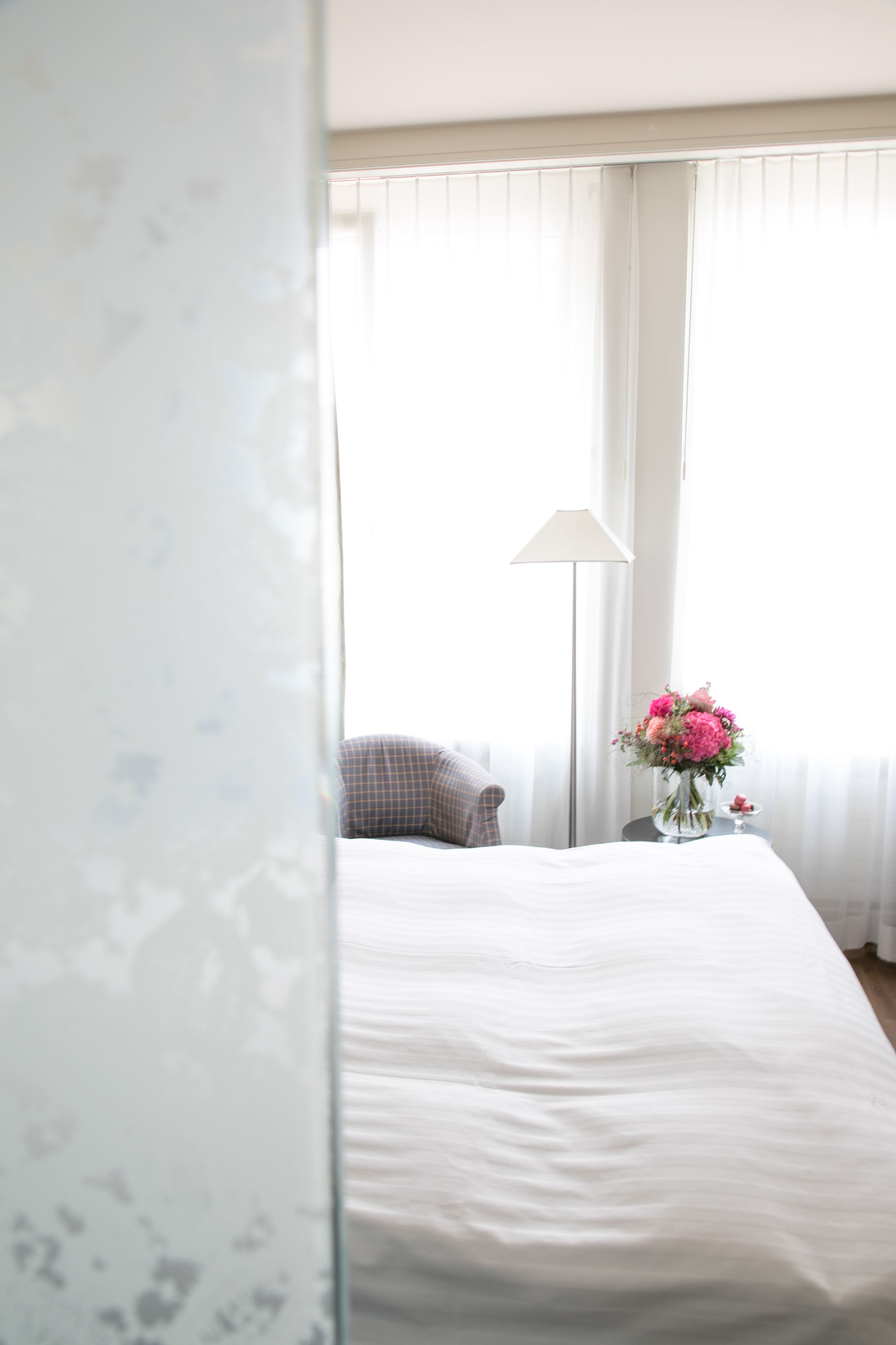 blackout curtains, iron/ironing board, free wifi, bed sheets