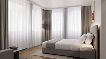 Deluxe Room | Minibar, desk, laptop workspace, blackout drapes