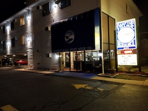Front of property – evening/night