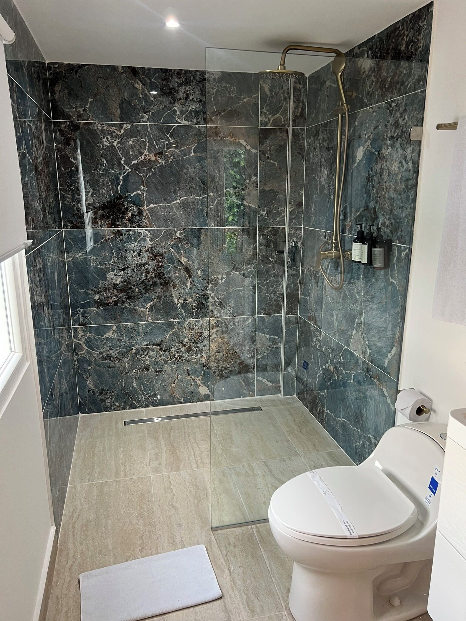 Superior Suite | Bathroom | Shower, towels, soap, shampoo