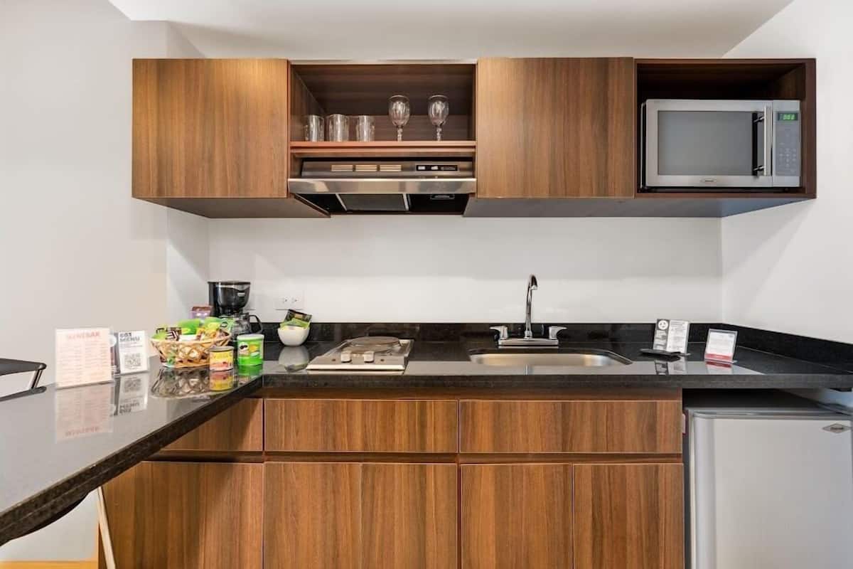 superior suite | private kitchen | fridge, microwave, stovetop, griddle