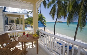 Deluxe Suite, 1 Bedroom, Jetted Tub, Sea View | Balcony view - Villa Beach Cottages (Castries)