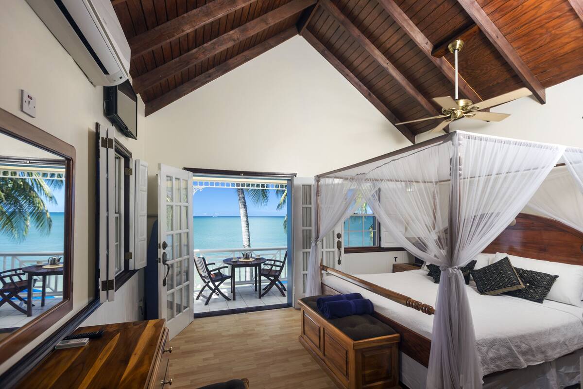 Honeymoon Villa, Balcony, Sea View | 1 bedroom, in-room safe, desk, iron/ironing board