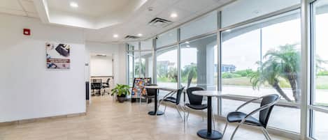 Sitteområde i lobbyen