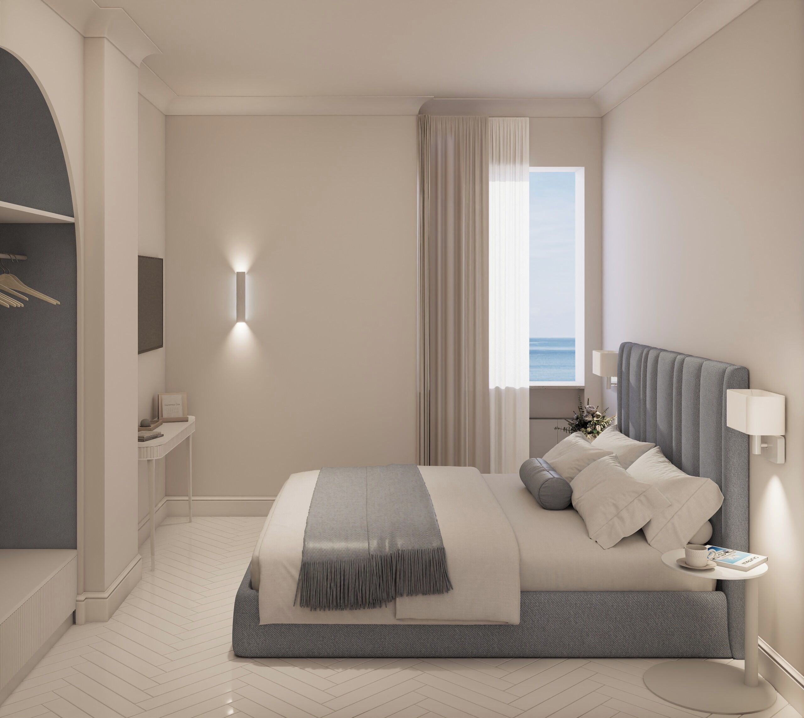 Deluxe Room with Window Sea View | Minibar, in-room safe, desk, free WiFi