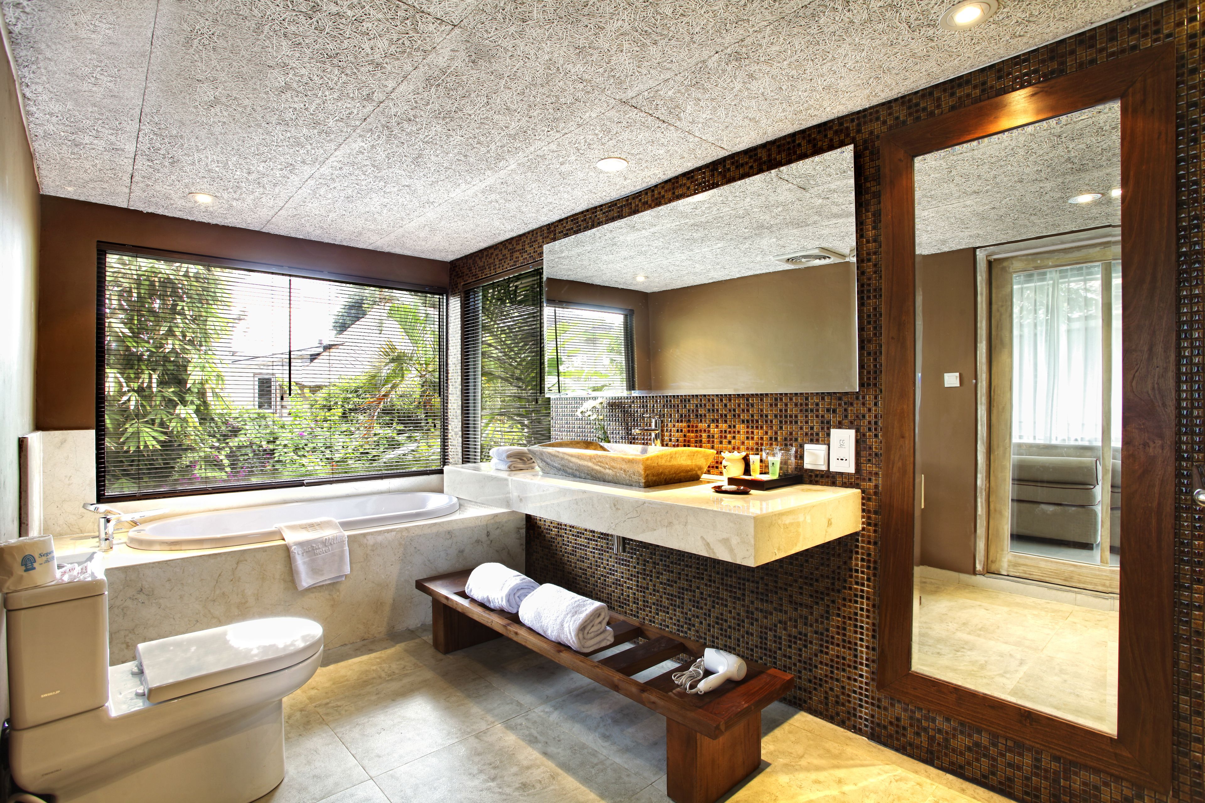 free toiletries, hair dryer, slippers, towels