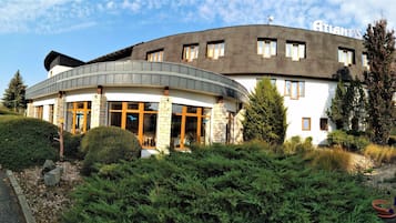 A szálláshely homlokzata