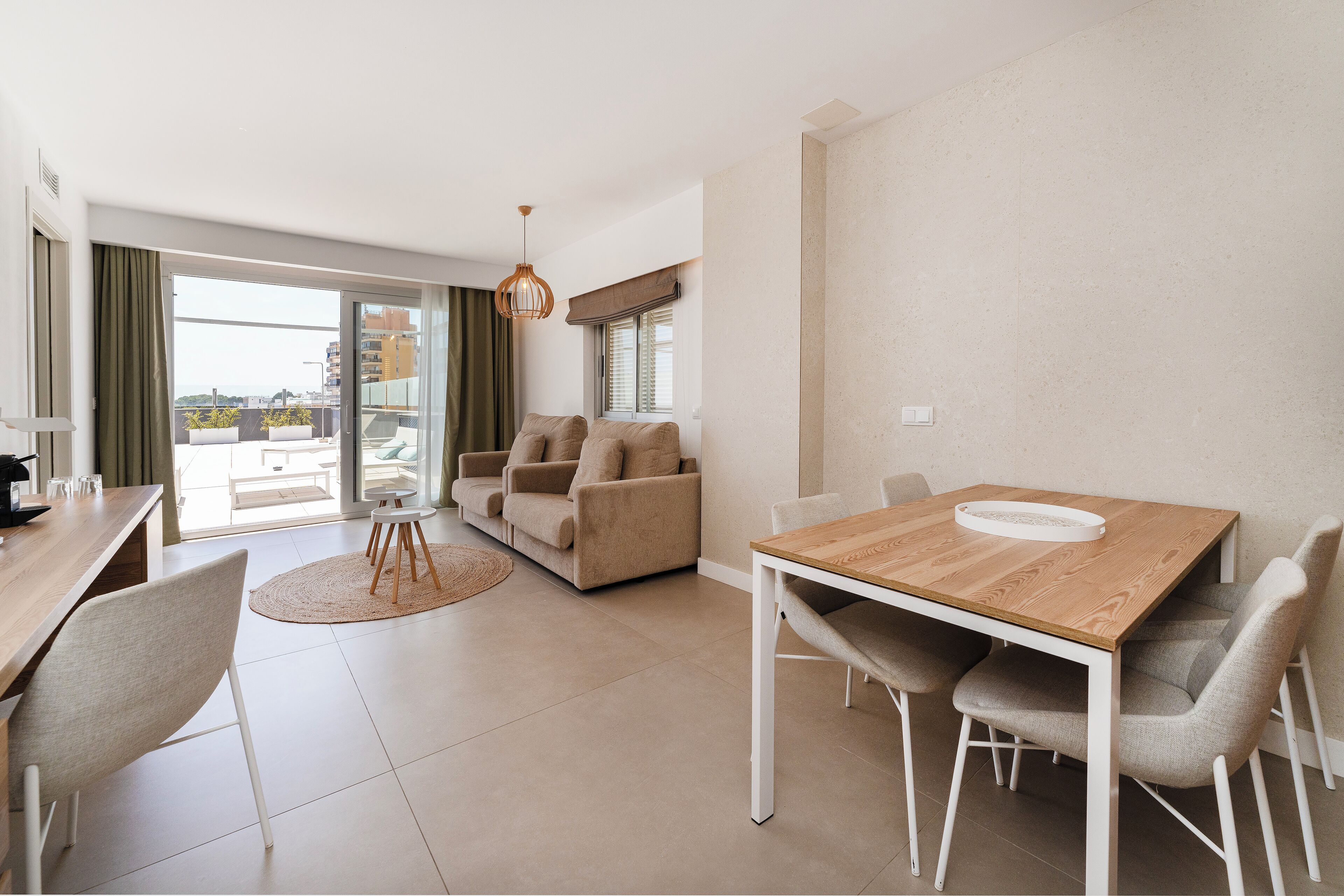 suite, terrace (2+2) | living area | 39-inch tv with satellite channels