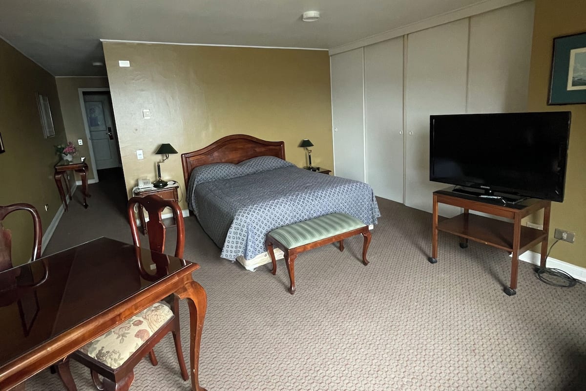 Standard dubbelrum - utsikt mot staden | Värdeförvaringsskåp på rummet och gratis wi-fi