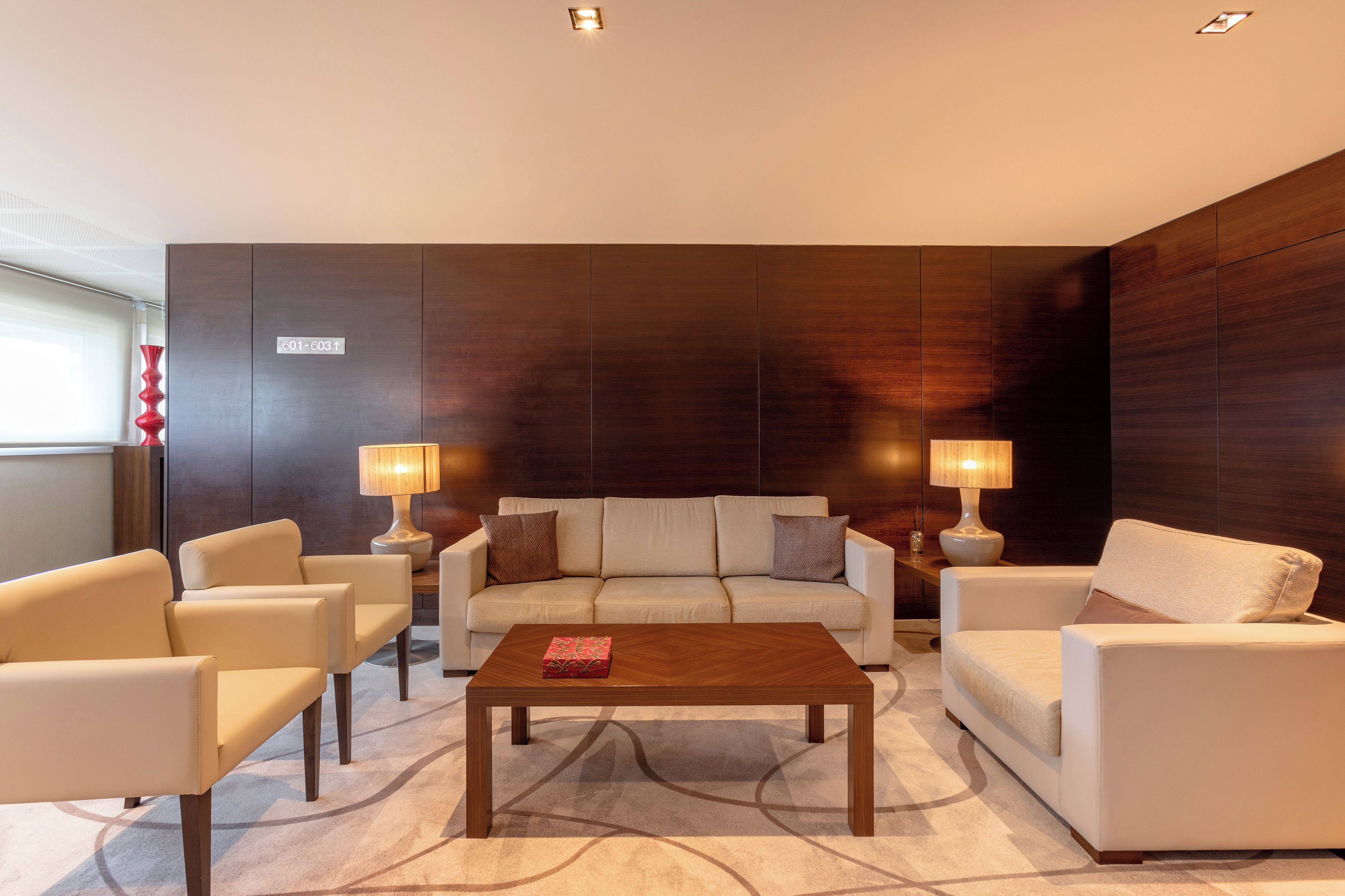 Sala de estar en el lobby