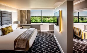 Premium bedding, memory foam beds, minibar, in-room safe