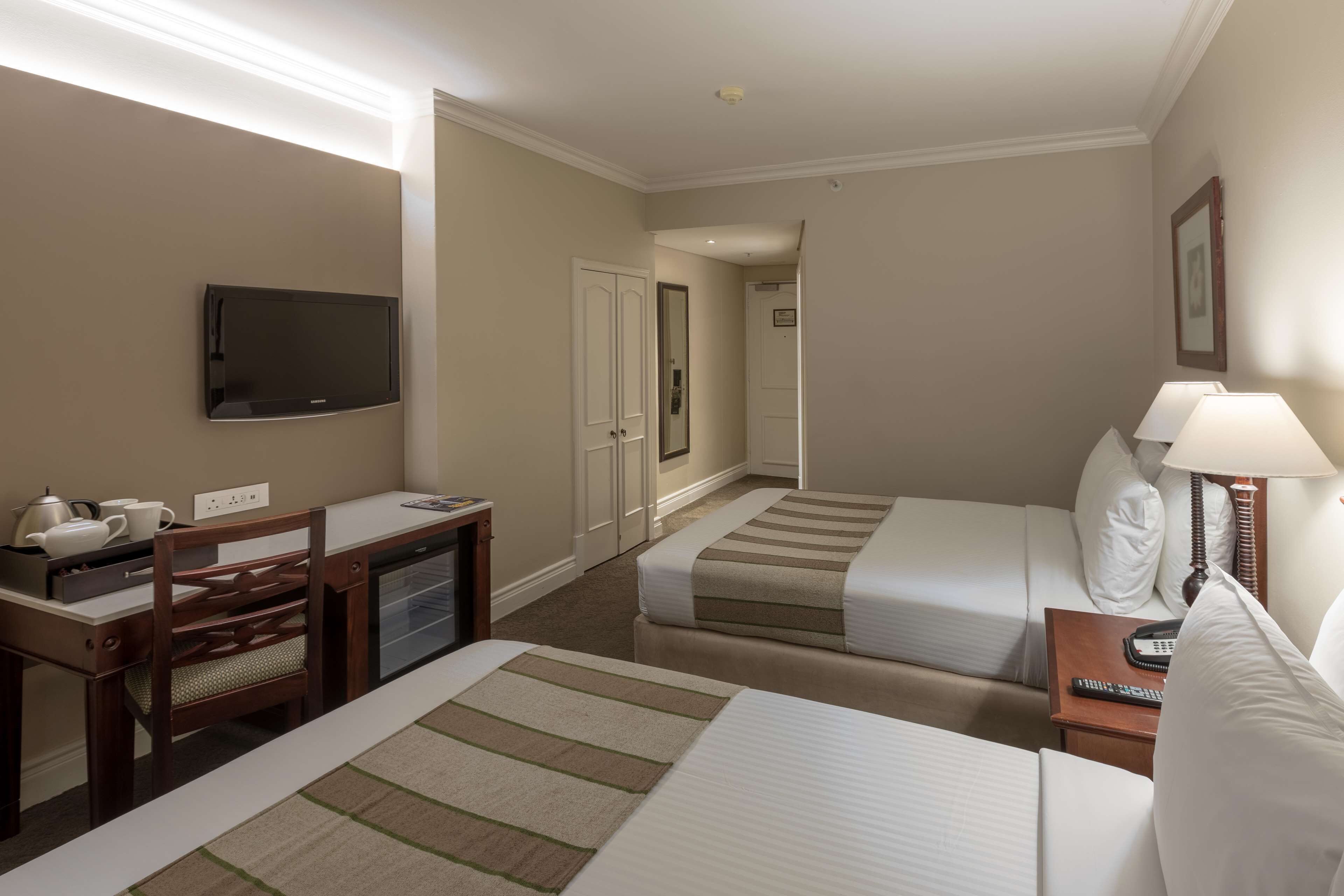 double room, 2 double beds | in-room safe, desk, soundproofing, free wifi