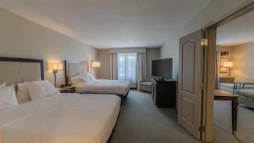 Suite, Two Queen Beds | Iron/ironing board, free cots/infant beds, free rollaway beds