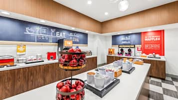 Free daily buffet breakfast