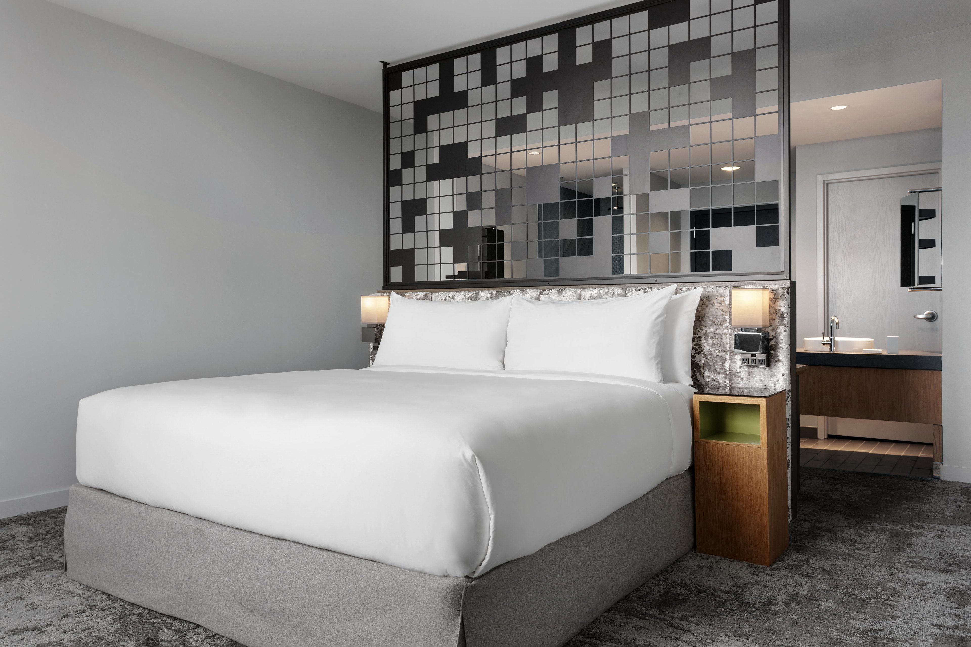 frette italian sheets, premium bedding, pillow-top beds, minibar