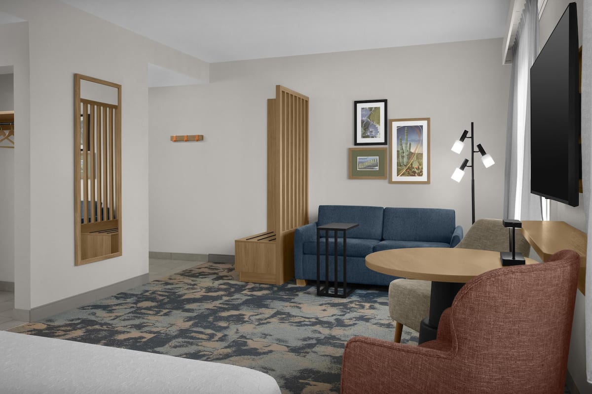 Studio Suite, 1 King Bed with Sofa bed, Non Smoking | Living area