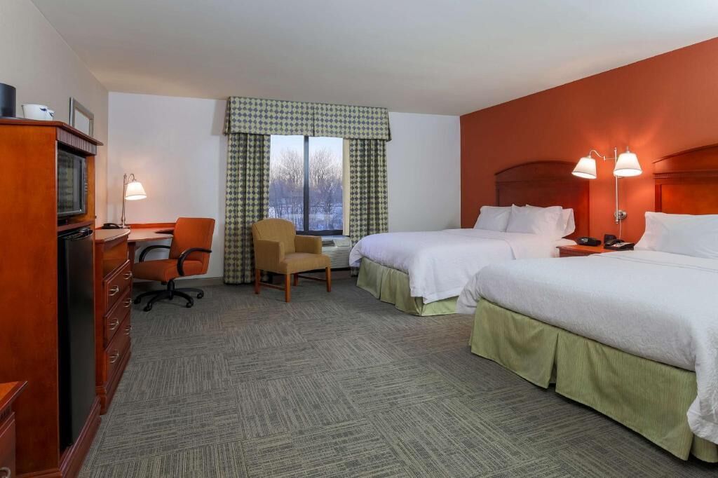 In-room safe, desk, iron/ironing board, free cribs/infant beds