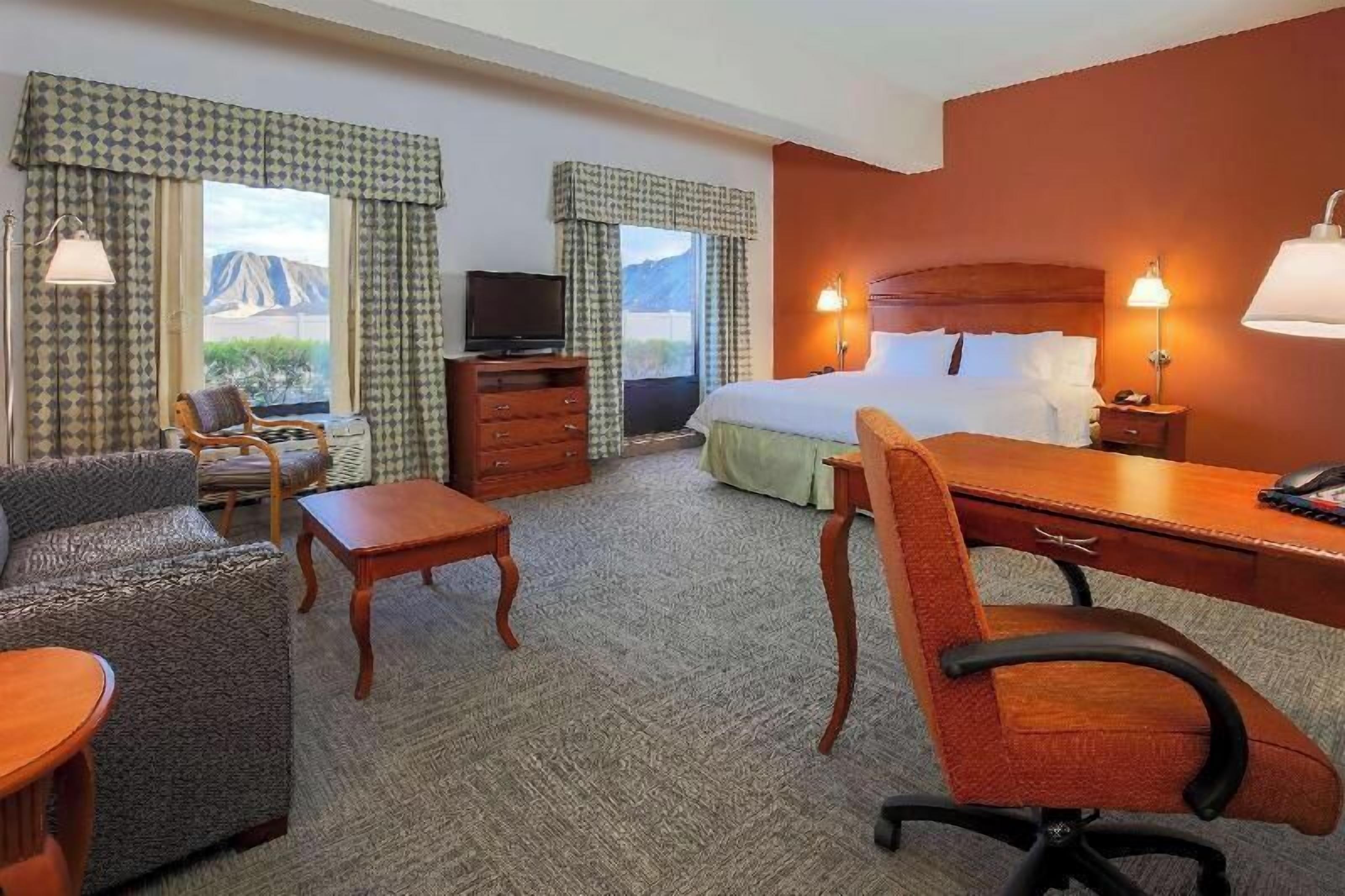 In-room safe, desk, iron/ironing board, free cribs/infant beds