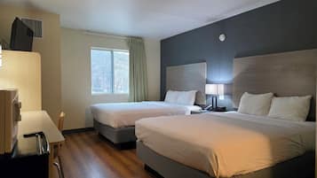 Standard Room, 2 Queen Beds, Non Smoking | Individually decorated, free WiFi, bed sheets, alarm clocks