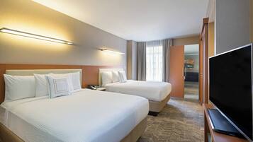 Premium bedding, pillowtop beds, in-room safe, desk