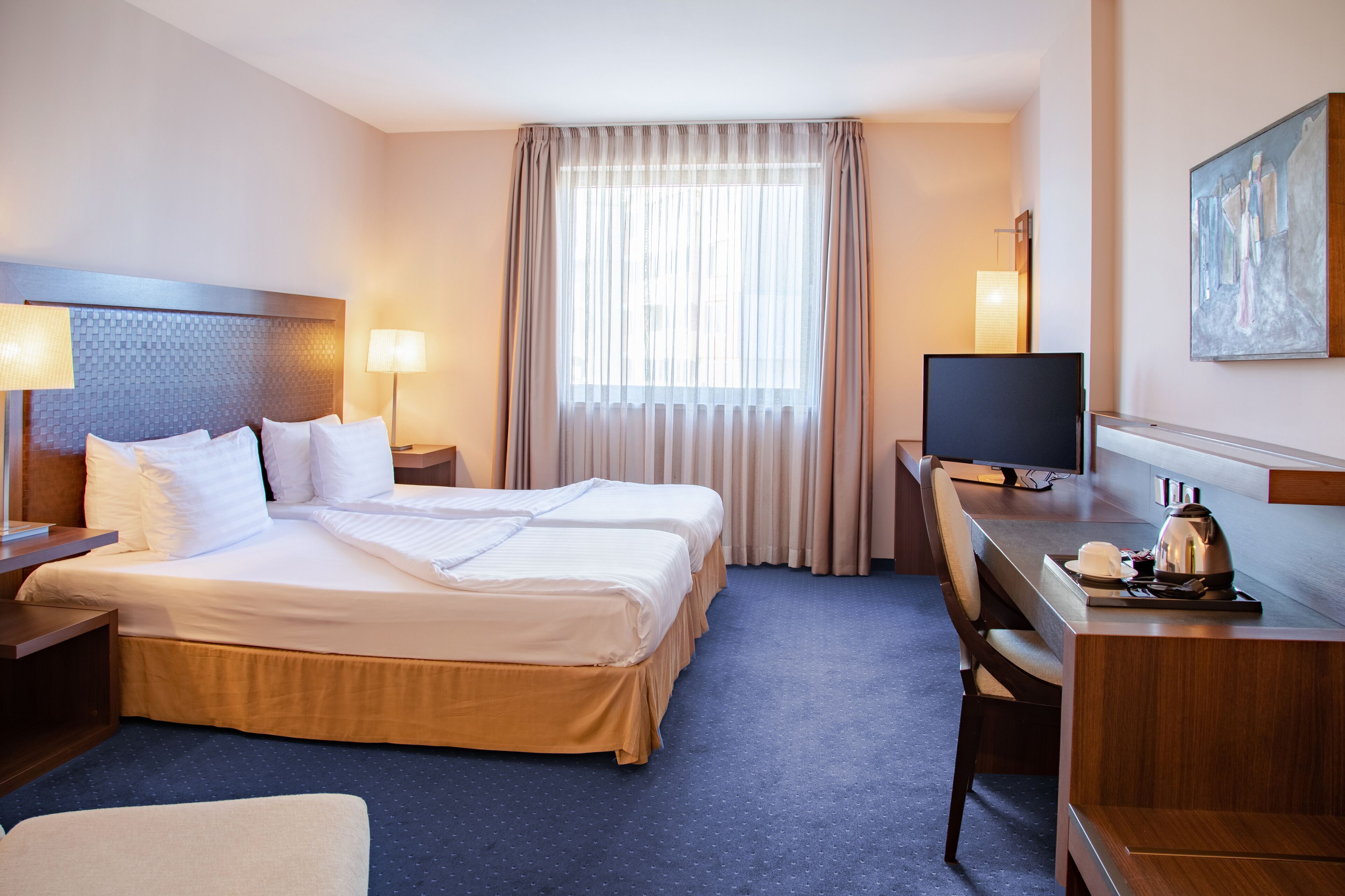 Premium bedding, Select Comfort beds, in-room safe, desk