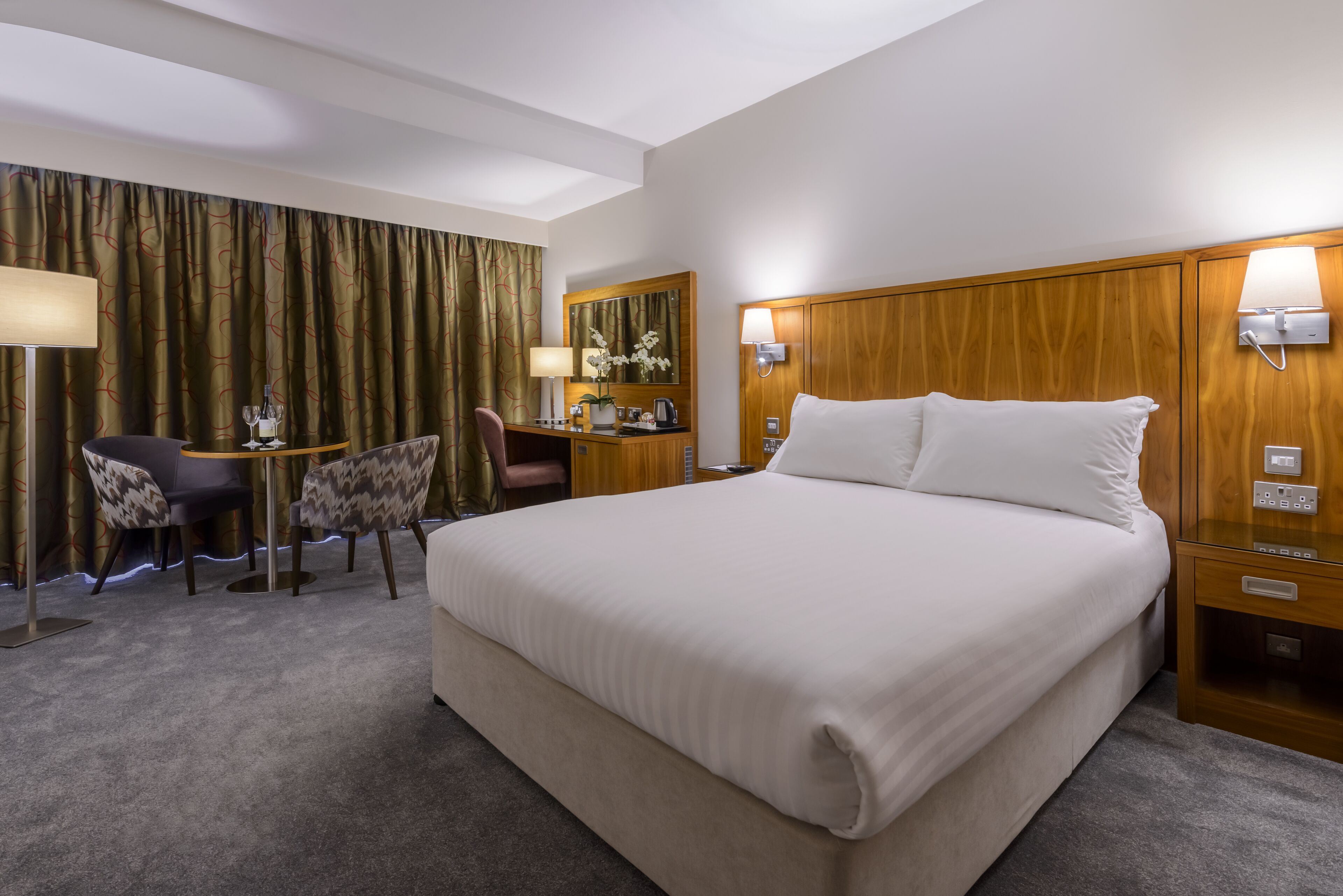 double room | in-room safe, desk, soundproofing, iron/ironing board