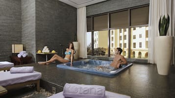 Sauna, steam room, aromatherapy, hot stone massages, Swedish massages
