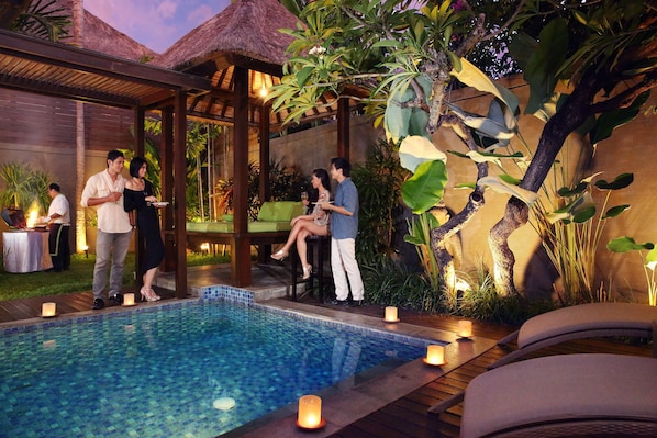 Two Bedroom with Private Pool Villa | 1 bedroom, minibar, in-room safe, desk